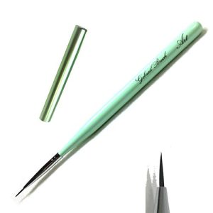 Gel Brush Gel Nail Emerald Green Art 8mm Brush Nail Brush Nail Gel Nail Brush with Cap Nail Supplies Nail Art Nail Tool Self Nail (Emerald Green, Art)