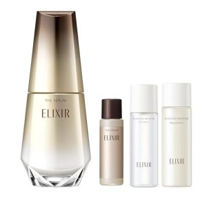 [JapanBestSellers.com exclusive] ELIXIR The Serum 50mL Quasi-drug + The Serum mini bottle and lotion and emulsion mini bottle included Serum Coaximide m-Tranexamic acid Firmness Moisture Anti-aging care Superieur Shiseido