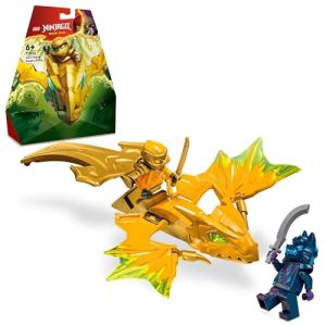 LEGO Ninjago Erin's Rising Dragon Toys, Present, Blocks, Boys, Girls, Children, Ages 5, 6, 7, 8, Elementary School Students, Dragon, Ninja, Pretend Play, 71803