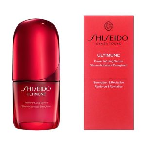 SHISEIDO Ultimune Power Infusing Serum 30mL | 2025 Model | Exfoliating Serum | Gel/Liquid Form | Green Floral Scent | Anti-Aging Serum, Firming, Dryness | Shiseido