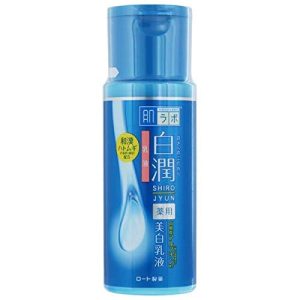 [Quasi-drug] Hada Labo Shirojun Medicinal Whitening Milk Lotion with High-Purity Arbutin, Vitamin C, and Japanese Herbal Coix Seed Extract, 140mL, Set of 3