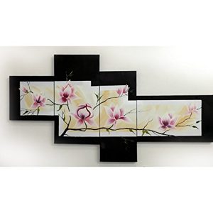 [JapanBestSellers.com Exclusive] Tokyo Art Lab Japanese Modern Oriental Art 4-Piece Set W1100mm Painting Japan