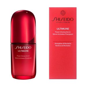 SHISEIDO Ultimune Power Infusing Serum 50mL | 2025 Model | Exfoliating Serum | Gel/Liquid Form | Green Floral Scent | Anti-Aging Serum, Firming, Dryness | Shiseido