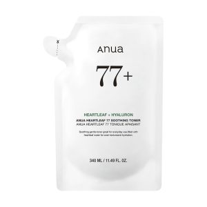 ANUA Houttuynia Cordata 77 Soothing Toner 340ml Refill, Large Capacity, Moisturizing, Hydrating Toner for Sensitive and Oily Skin, Heartleaf Toner Refill, Skincare