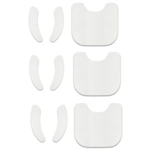 RumInteri disposable toilet mat, non-slip floor stain prevention mat, 54 x 50 cm, set of 4, nursing toilet mat, white, thickness approx. 1 mm, just place it, disposable toilet mat and toilet seat cover 2-piece set, disposable toilet seat cover, commercial disposable toilet mat toilet seat cover, toilet seat cover to stick on (disposable type, [Toilet mat 3 sheets] & [Toilet seat cover 3 sets])