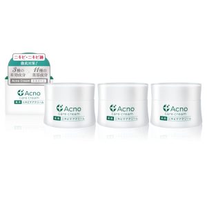 Acne, Acne Care Cream, All-in-One Gel, ACNO, For Adult Acne, Back, Buttocks, Acne Scars, Face, Body, Whole Body (Quasi-drug) 50g x 3-Pack