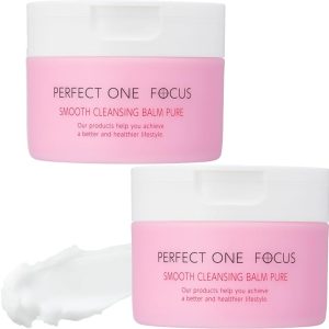 Perfect One Focus Smooth Cleansing Balm 75g (Pure 2-piece set) No need for double cleansing, suitable for eyelash extensions, for sensitive skin, prevents rough skin, dark spots, PERFECT ONE FOCUS