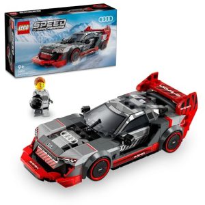 LEGO Speed Champions Audi S1 e-tron Quattro Race Car Toy Present Blocks Boys Girls Kids Ages 8 9 10 11 Elementary School Car Plastic Model 76921