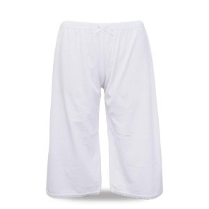 [Amemari] Hem guard pants, shorts, women's, Toray, for summer, Japanese clothing, kimono, yukata, underpants, cool, refreshing, moisture absorbing, sweat absorbing, women's, hem guard, prevents chafing, underwear, [can be used all year round], patch, innerwear, women's, white, lace, smooth (M size)