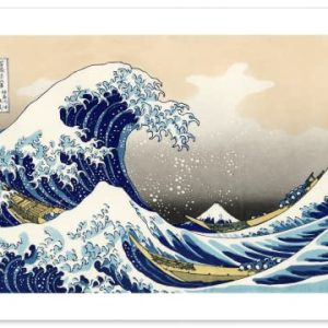 Katsushika Hokusai Poster "Thirty-six Views of Mount Fuji: The Great Wave off Kanagawa (Ukiyo-e)" A2 Size [Made in Japan, Japanese Painting] [For Interior Wallpaper] Painting Art Wallpaper Poster (A2 Size)