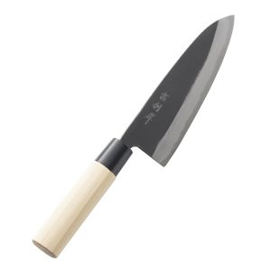 Yoshiri Handmade Knife Forged Santoku 165mm Made in Japan by craftsmen Handmade Forged Double-edged Long-lasting Cutting Edges Meat Fish Vegetables All-purpose