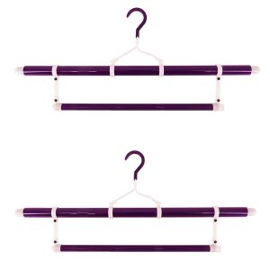 [ANS] Long Kimono Hanger, 2 Pieces, Japanese Clothing Hanger, Long Type, Japanese Kimono Hanger, Width Approx. 140cm, Kimono Hanger, Long, Foldable, Foldable, Extendable, Obi Hanger, Made in Japan, Kimono, Yukata, Yukata, Stage Costume, Judo Uniform, Kendo Uniform, Hanger