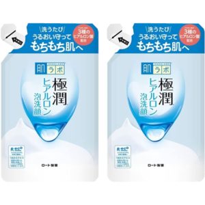 [Bulk Purchase] Set of 2 Hada Labo Gokujun Foam Facial Cleanser with Hyaluronic Acid, Refill, 140mL