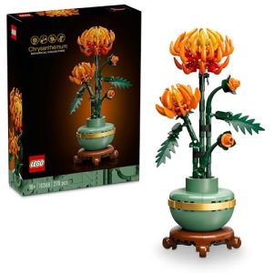 LEGO (R) Botanical Chrysanthemum Toy, Christmas Gift, Present, Block, Boy, Girl, Girlfriend, Boyfriend, Interior Decoration, Flower, Bouquet, Artificial Flower, 10368