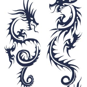 Jagua tattoo, tattoo sticker, tattoo that disappears in 2 weeks, henna tattoo, authentic dragon (gz137)