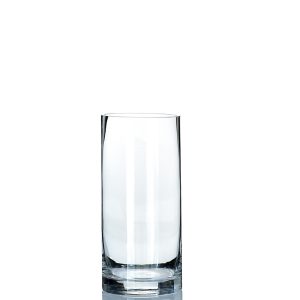 Maleielam Vase Glass, Transparent, Height 20cm, Stylish Vase, Suitable for decorating living rooms, bedrooms, offices, etc.