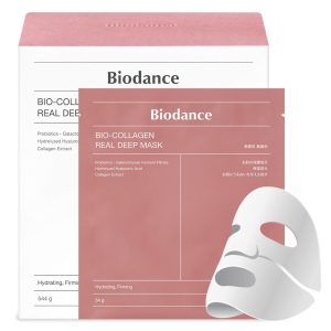 Biodance Bio Collagen Real Deep Mask (34g*16 sheets) | Hydrogel mask | Highly moisturizing | Firm and radiant pore care | Non-sticky | Dry and sensitive skin | Korean cosmetics | Sheet mask | Face pack