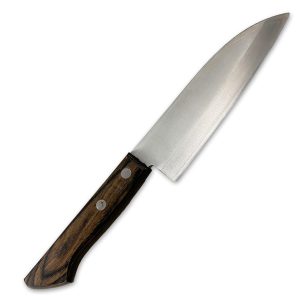 J-kitchens Heat-treated knife Small Santoku knife (Stainless steel knife Hand-forged) Blade length approx. 14.0cm JAPANESE KNIFE MADE IN JAPAN Traditional technique Made in Japan