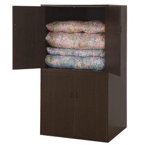 Futon storage cabinet, top and bottom set [Futon chest that can be stacked or placed side by side] Made in Japan