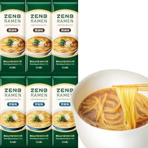 [Gluten-free ramen] ZENB Zenbu ramen meal kit 6 servings (3 soy sauce flavor + 3 umami salt flavor) Quick boiling in 4 minutes [Carb-free gluten-free ramen, carbohydrate restriction, carbohydrate control, dietary fiber replacement for dietary fiber supplementation during dieting, protein, dietary fiber, fat reduction, healthy, microwaveable]