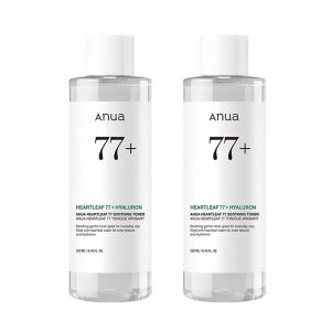 ANUA Houttuynia Cordata 77 Soothing Toner 250ml 2-pack Toner, Wipe-off Toner, Moisturizing Toner, Moist Toner, For Sensitive Skin, Oily Skin, Heartleaf Toner, Skin Care, Cosmetics Set, Korean Toner, Korean Cosmetics