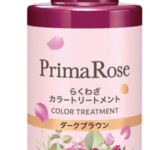 Prima Rose Easy Color Treatment 300g (Dark Brown/Natural Brown) / Elegant rose scent, diamine-free, paraben-free, pump-type color treatment, no brush or gloves required, gray hair care, made in Japan, radiant cosmetics (Dark Brown, 1 bottle)