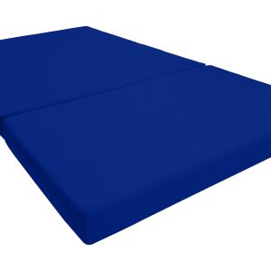 Tri-Fold Futon Mattress, High Density 1.8lbs Foam, Twin, Full, Queen Size Foldable Mattress, Twin Size 4x39x75, Blue