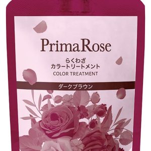 Prima Rose Easy Color Treatment 300g (Dark Brown/Natural Brown) / Elegant rose scent. Diamine-free, paraben-free pump-type color treatment. No brush or gloves required. Gray hair care. Made in Japan. Shining cosmetics. (Dark Brown, Mini Size)