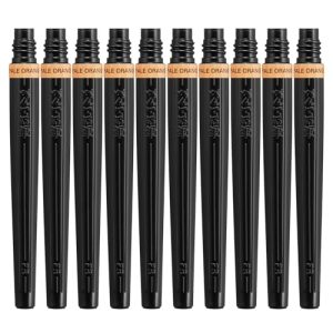 Sanwa Supply Pentel Brush Pen Cartridge Art Brush XFR-116 Set of 10 Pale Orange