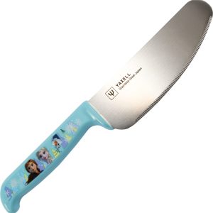 Yaxel Safe Knife for Children, Serrated Blade, Made in Japan, Dishwasher Safe, Antibacterial, 22cm, Pretend Play, Baking, Present, Gift, Disney, Frozen, Blue, 40246