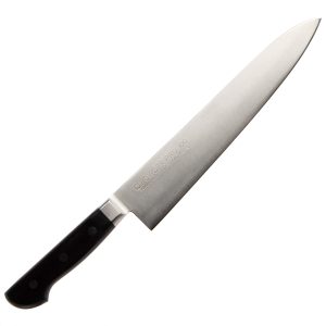 Endo Shoji TKG Chef's Knife Size (cm) 18 Total Length (mm) 300 Weight (g) 180 Back Thickness (mm) 3 Powder Pro Series that combines the latest technology with traditional craftsmanship Professional and commercial use APU02018