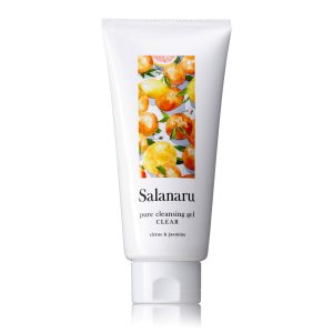 Salanaru Pure Cleansing Gel Clear 150g Citrus & Jasmine Scent Pore Care Clean Skin Compatible with Eyelash Extensions Waterproof Makeup Compatible Paraben Free