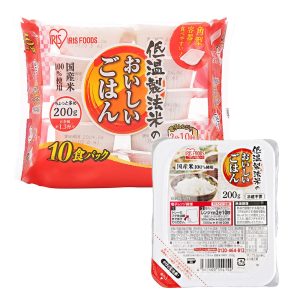 IRIS OHYAMA Packed Rice 200g x 10 pieces 100% domestic rice, delicious rice made using low-temperature processing