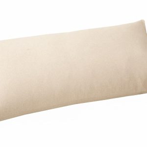 Haguko Sleeping Mat Cover, Long Cushion Cover, 70x180, 1 Piece, Long Duvet Cover, Scandinavian, Stylish, Cotton Linen Texture, Linen-Like, Peach Skin, Soft Touch, Decorative Pillow Cover, Natural Beige