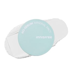Innisfree No-Sebum Mineral Pact S, Authentic Pressed Powder. This authentic Korean cosmetic keeps makeup in place, poreless, and prevents shine. It's perfect for oily skin, sensitive skin, and oily skin. It offers a natural finish, a luxurious feel, and a luxurious feel. It's a great value for money gift for men. It provides a translucent, radiant finish, and prevents stickiness. It's gentle and perfect for travel. It's perfect for dull, acne-prone skin, and saves time on the T-zone. It's a perfect gift for anyone looking for a luxurious, 24-hour moisturizing experience. It's gentle on dry skin and perfect for travel.