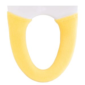 OKA Etoff Toilet Seat Cover for Cleaning and Heating, Yellow (Nordic, Washable, Stylish)