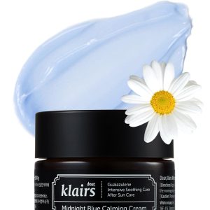 Klairs Midnight Blue Calming Cream 30g Korean cosmetics Skin care Moisturizing Face Cream Night Cream Moisturizing Vegan After-sun care Cica Cool Refreshing Korean Skincare