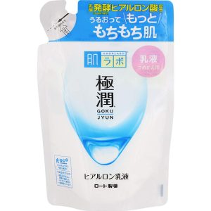 Hada Labo Gokujyun Hyaluronic Emulsion, 3 types of hyaluronic acid, refill, 140mL