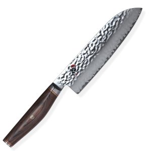 MIYABI "6000MCT Santoku Knife 180mm Made in Japan" Multi-layer steel hammered knife Made in Seki City, Gifu Prefecture [Official Japanese product] 34074-181