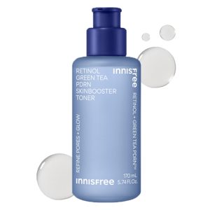 Innisfree Retinol PDRN Advanced Essence Lotion (Toner) 170ml - Authentic PDRN Highly Moisturizing Toner for Pores, Anti-Aging, Firming, and Glowing. For Men and Women. Niacinamide and Hyaluronic Acid Toner. Moisturizing for Dry and Combination Skin. Korean Cosmetics.