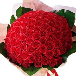 Choose the number of soap flowers you like. Bouquet materials, flower materials, soap flowers, art flowers, artificial flowers, Mother's Day gifts, presents (red, 100 pieces)