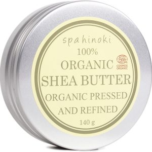 spa hinoki organic shea butter 140g refined (Ecocert certified) skin care lip care nail care hair care hair balm