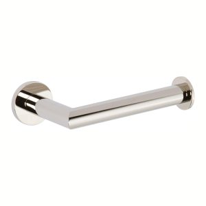 GINGER 4606/PN Kubic single post toilet paper holder in polished nickel