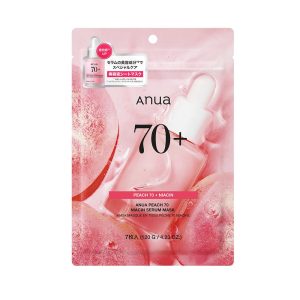 ANUA Peach 70 Niacin Serum Mask Pack (7 sheets) Watery skin, moisturizing skin, pore care, moisturizing, dry skin, combination skin, peach 70 niacin mask, daily pack, face mask, peach pack, Korean pack, Korean cosmetics, skin care