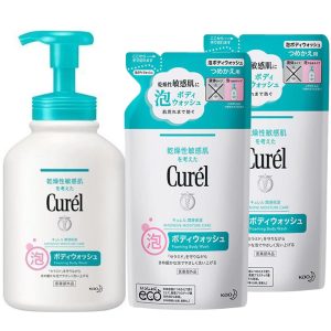 [Main body + refill set] Kao Curel Foam Body Wash for dry and sensitive skin Main body 480ml + refill 380ml 2-piece set (Can also be used for babies) ② Set contents Main body + refill set