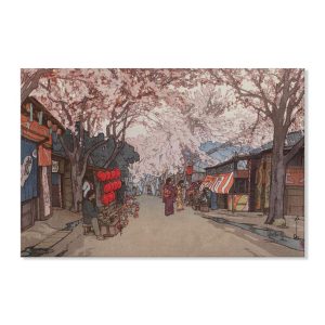 Ukiyo-e Japanese artist Hiroshi Yoshida landscape painting Cherry Tree Avenue reproduction new print wall art canvas painting living room bedroom hotel gift decoration