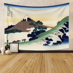 Qinunipoto Tapestry Koshu Inume Pass Thirty-six Views of Mount Fuji Mt. Fuji Landscape Painting Katsushika Hokusai Retro Japan Traditional Folk Painting 100x70cm Large Interior Art Poster for Photography Video Conference Background Modern Art Renovation Sofa Cover Interior Decoration Polyester Redecoration Modern Window Curtain Stylish Wall Hanging Photo Home Shop Change of Atmosphere New House Gift Room Remodeling Living Room Bedroom Washable Unique Gift Made of Polyester