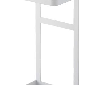 Yamazaki Toilet Paper Holder Top Rack 2 Tier White Approx. W17 x D12.5 x H30cm Tower Toilet Mobile Phone Shelf Storage 4394