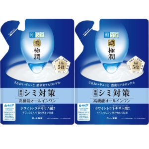 [Bulk Purchase] Set of 2 Hada Labo Rich Gokujun Perfect Gel (Blue) All-in-one Whitening Medicinal Spot Treatment White Tranexamic Acid x 2 Vitamins Refill