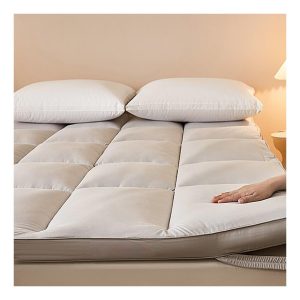 Ultra Soft Down Alternative Mattress Topper, Hypoallergenic, Soft and Breathable Cotton Mattress Pad, Futon, Twin Queen King Size (Color: Gray-6cm, Size: Full-120*200cm)